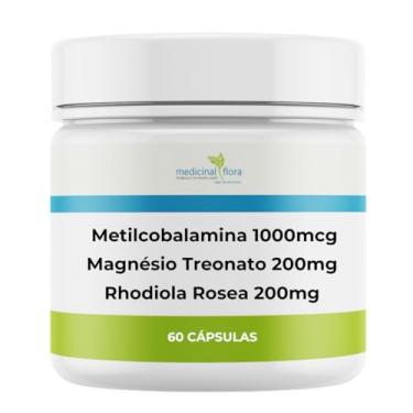 Imagem de Magnésio Treonato + Metilcobalamina + Rhodiola Rosea - 60 Doses