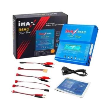 Imagem de Carregador AC RC Imax B6 80W 6A Com Tela Digital LCD Para Baterias Li-
