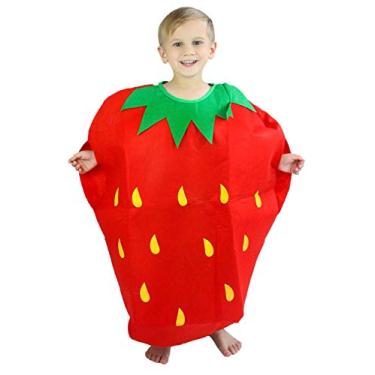 Imagem de Fantasia infantil Petitebella Combined Fruit Animal, Strawberry, One Size