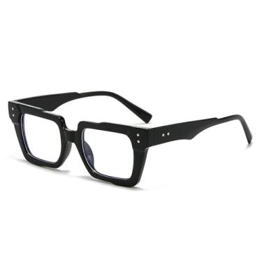 Imagem de Óculos de Sol UV400 - Hastes Grossas em Gelatina com Rebites Coloridos para Homens e Mulheres, Ideais para Esportes ao Ar Livre, Corrida e Ciclismo, Preto e Transparente