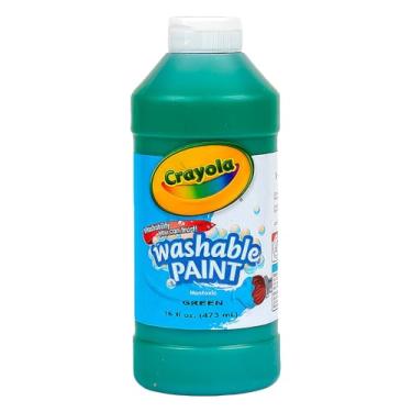 Imagem de Tinta lavável azul Crayola® - 473 ml (1 pacote) - Fórmula não tóxica e fluida suave - perfeita para artes e artesanato, salas de aula e artesanato DIY