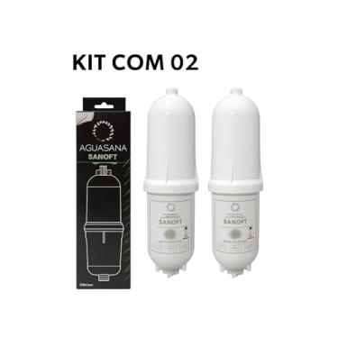Imagem de Kit 02 Refil Filtro Vela De Bebedouro Sanasoft Compatíveis com Purificadores Soft Everest