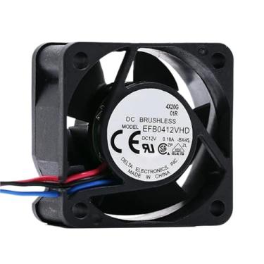 Imagem de 1 peça DC12v 0,18A EFB0412VHD 4020 40 mm 40 x 40 x 20 mm Ventoinha de servidor de ventilador 3 pinos (padrão 2PIN_NO RGB)