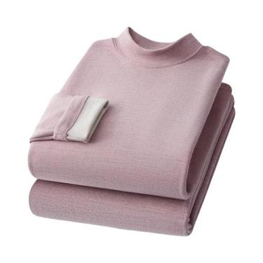 Imagem de Conjunto De Roupa Térmica De Cashmere E Seda Para Homens E Mulheres, A