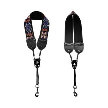 Imagem de Correia Ajustável Bordada Para Saxofone Soprano, Alto E Tenor - Acessó