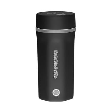 Imagem de Chaleira Elétrica Portátil para Viagens 500ml Aço Inoxidável 300W À Prova de Vazamentos Parede Dupla Ferrovia Pessoal Água Quente com Função Manter Fe