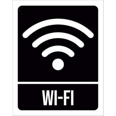 Imagem de Placa Sinalização Wifi 18X23 - Sinalizo