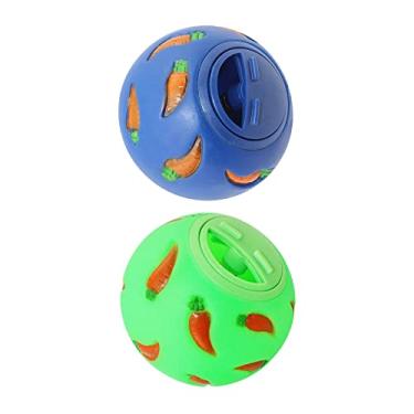 Imagem de Stgfyxgs Brinquedo Interativo para Cães E Gatos - Alimentador Lento com Bola de Petiscos, Azul verde