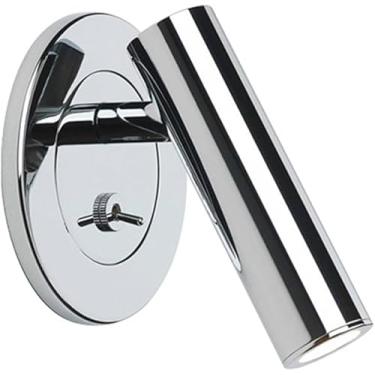 Imagem de Lâmpada De Parede De Cabeceira Led Luz De Leitura De Montagem Na Parede Arandela De Parede Embutida Com Interruptor Projetor Giratório De Parede Moderno Arandelas De Cabec, Chrome