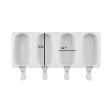 Imagem de Formas De Silicone Para Picolé De Sorvete Com 8 Cavidades, DIY, Fabric