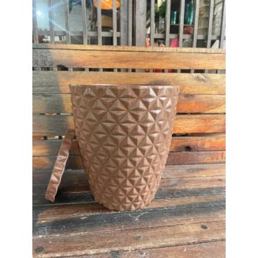 Imagem de Vasos Polietileno Coluna Berlian Gold P 3D (Marrom)