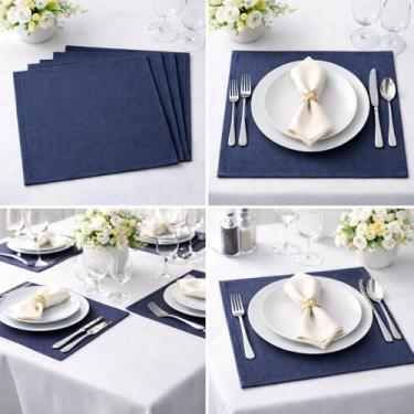 Imagem de Jogo Americano Sousplat e Guardanapo de Mão e Boca Versátil 2 em 1 Oxf