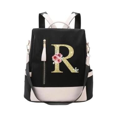 Imagem de Mochila De Viagem Feminina Grande Capacidade Antifurto Com Estampa De 