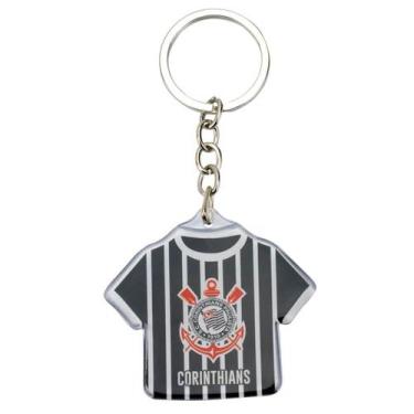 Imagem de Chaveiro Camisa Futebol 5cm - Corinthians - Mileno