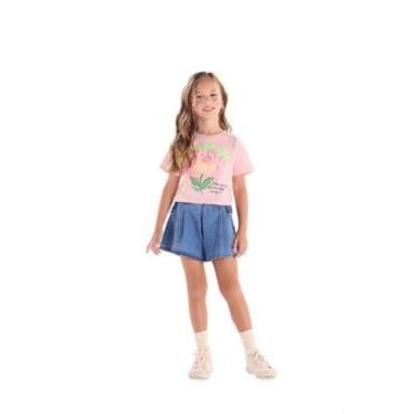 Imagem de Blusa Feminina Infantil Algodão Quimby-Feminino