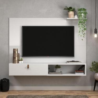Imagem de Painel para TV até 50 Polegadas 1 Porta Califórnia J Carvalho, Branco
