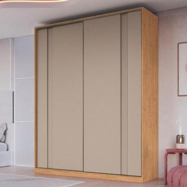 Imagem de Guarda Roupa Casal 2 Portas de Correr em MDF Conde New Móveis Castro, 