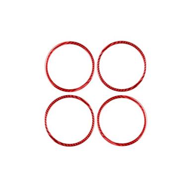 Imagem de REPOYUL Adesivos de interior de carro, material de fibra de carbono, adesivos de moldura de áudio compatíveis com Honda CR-V 2007-2011, acessórios interiores de fibra de carbono