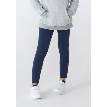 Imagem de Calça Legging Básica Infantil Menina Em Moletom Peluciado Tam 1 A 16 -