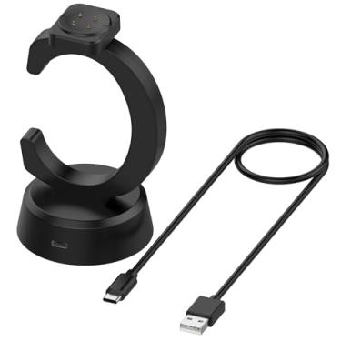 Imagem de Disscool Cabo de carregamento de substituição compatível com Google Pixel Watch 3 (45 mm/41 mm), cabo tipo C, suporte de carregador e acessórios para relógio inteligente (1 m/3,3 pés)