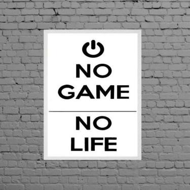 Imagem de Quadro Decorativo No Game No Life 33X24Cm Moldura Branca