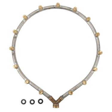 Imagem de QANYEGN Bico anular multifuncional, bocal de atomização em formato de anel de cabeça múltipla, pulverizador de nebulização para irrigação agrícola de jardim (15 cabeça)