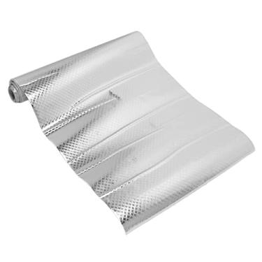 Imagem de Acouto Adesivos de Folha de Alumínio para Cozinha Premium - Armários de de Parede Autoadesivos de PVC à Prova de óleo e Decoração de Casa | Descasque e Cole Adesivos de Cozinha, para Limpar, 78,7