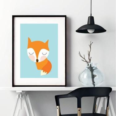 Imagem de Quadro Raposa Baby - 60X48Cm