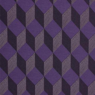 Imagem de Papel De Parede K&G 3D Cubos Roxo Vinílico Lavável