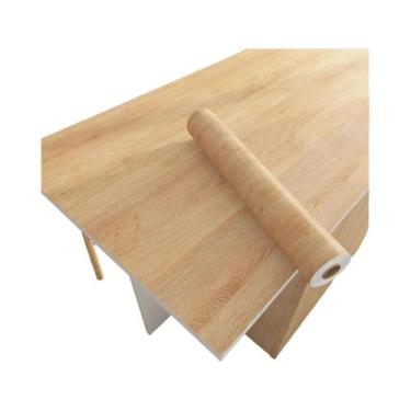 Imagem de Papel De Parede PVC Com Textura De Madeira 2/3/5M Autoadesivo Impermeá