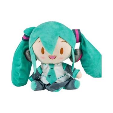 Imagem de Boneca De Pelúcia Hatsune Miku De 20cm, Anime Sakura Snow Miku Sentada