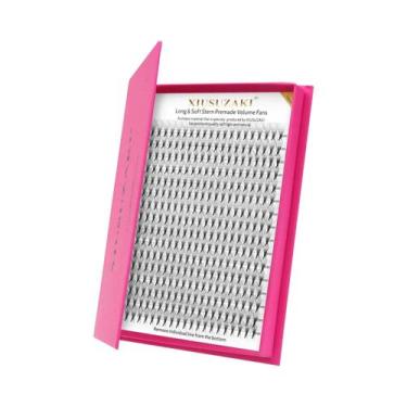 Imagem de Cílios Postiços Pré-Montados Em Fans De Volume 3D a 16D Com Base Ponti