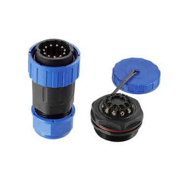 Imagem de ZBLZGP Conector de aviação de 11 pinos sem solda TY32, crimpagem de parafuso à prova d'água IP68, para câmeras de segurança/detectores infravermelhos