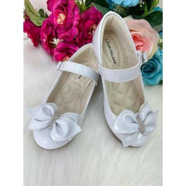 Imagem de Sapatilha Flor Di Mila Rubia Saltinho Branca para Meninas - Conforto e