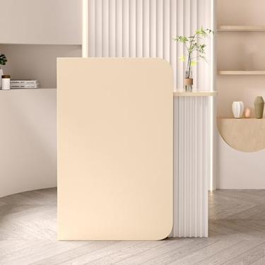 Imagem de Balcão de recepção com gaveta trancável - Solução de finalização de compra moderna para lojas de roupas, salões de beleza e ambientes de varejo