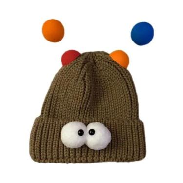 Imagem de Gorro De Inverno Feminino Quente E Confortável Com Estampa De Desenho 