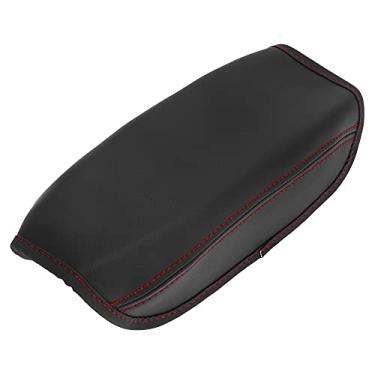 Imagem de X AUTOHAUX Tampa do console central do carro, apoio de braço, capa protetora de microfibra de couro de substituição para Seat Leon MK3 2013 2014 2015 2016 2017 2018 2019 tampa do apoio de braço não