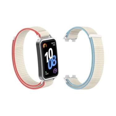 Imagem de Pulseira De tiras autocolantes De Nylon Respirável Para Huawei Band 10