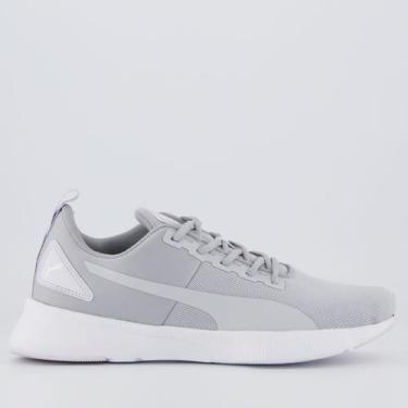 Imagem de Tenis Puma Flyer Runner Mesh WNS Feminino Cinza e Branco, 34
