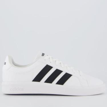 Imagem de Tênis Adidas Grand Court Base Feminino Preto e Branco, 38