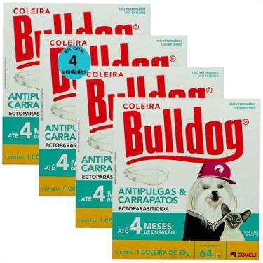 Imagem de Coleira antipulgas e carrapatos bulldog 4 com 64cm e 25g para cães e g