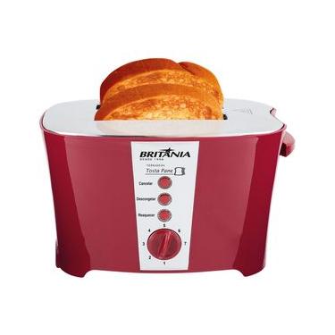 Imagem de Torradeira Britânia Tosta Pane Vermelha 800W
