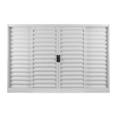 Imagem de Janela de aco veneziana mgm 4 folhas 100x150cm rq70mm branco