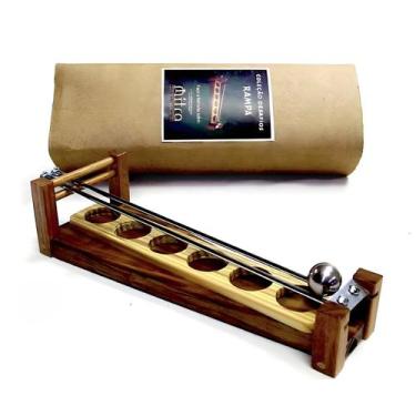 Imagem de Desafio Coordenação Motora Rampa Brinquedos Educativos Destreza Madeir