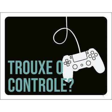 Imagem de Kit 5 Placa Acm Trouxe Controle Ps 18X23 - Sinalizo