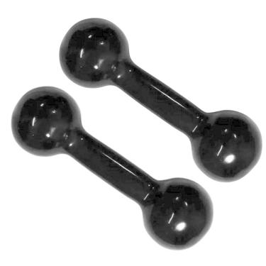 Imagem de Kit 01 Par Halter Peso Emborrachado 2Kg Unibrás