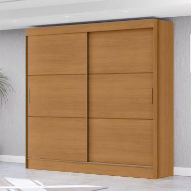 Imagem de Guarda-Roupa Casal Palermo 2 Portas 3 Gavetas Cinamomo - Mx Móveis