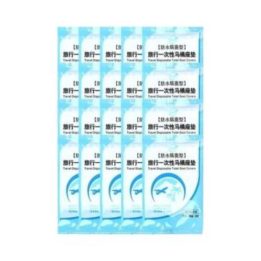 Imagem de Protetor Descartável Para Assento Sanitário E Tampa De Vaso Sanitário,