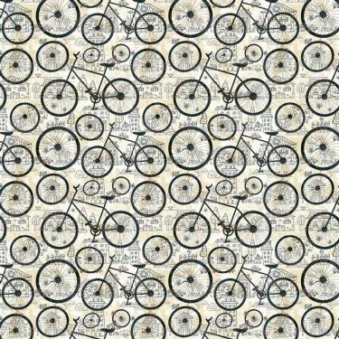 Imagem de Papel Parece Bicicleta Cidade Vilarejo Adesivo Sala Quarto