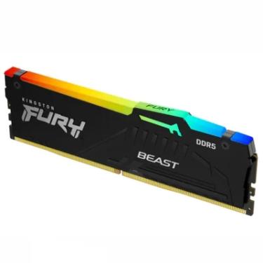 Imagem de Memória Kingston Fury RGB, 16GB, 5200MHz, DDR5, CL40, Preto - Kf552c40bba-16